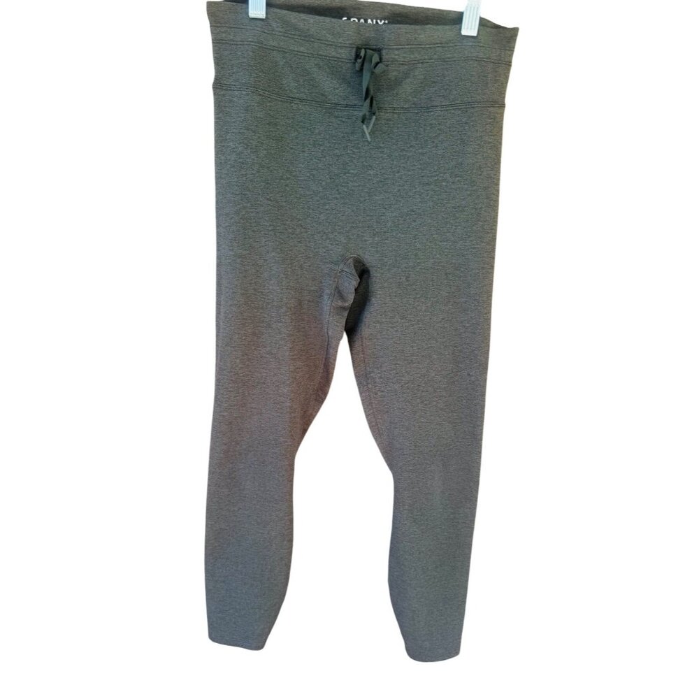 Spanx Womens Gray Full Length Leggings Size L